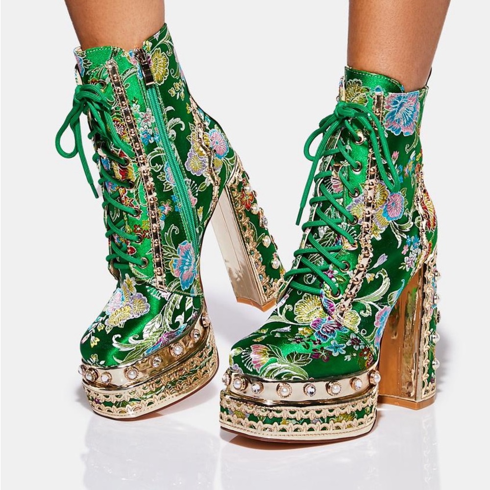 Azalea Wang IVY RICHIE RICH CHUNKY ANKLE BOOTS
